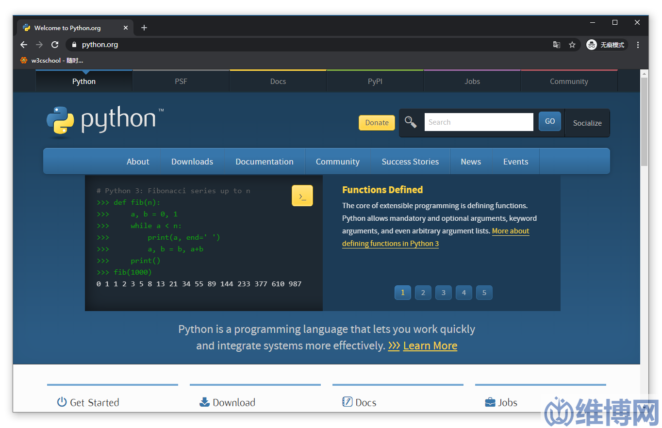 Python官網