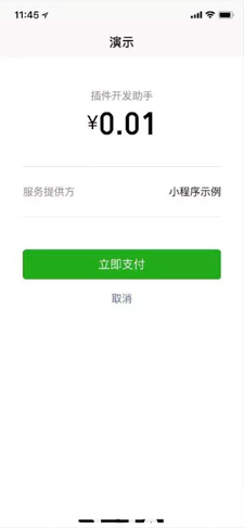 支付功能頁