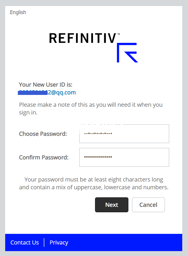 refinitiv賬號密碼設(shè)置
