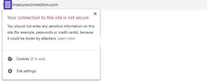 Chrome中不安全的HTTP連接