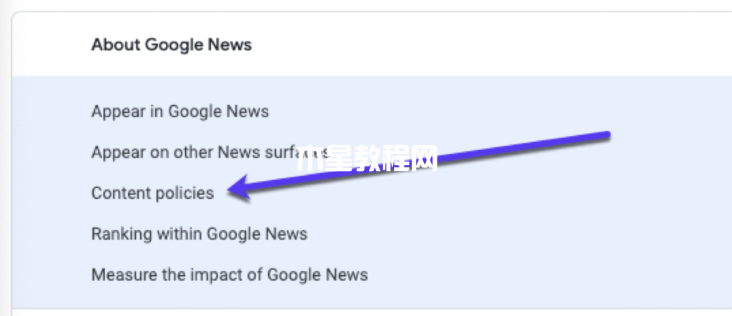 用于發(fā)布的Google新聞內(nèi)容政策