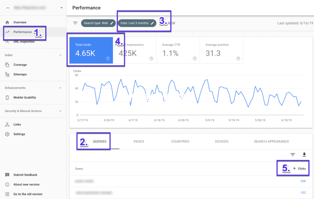 如何在Google Search Console中查找高流量查詢