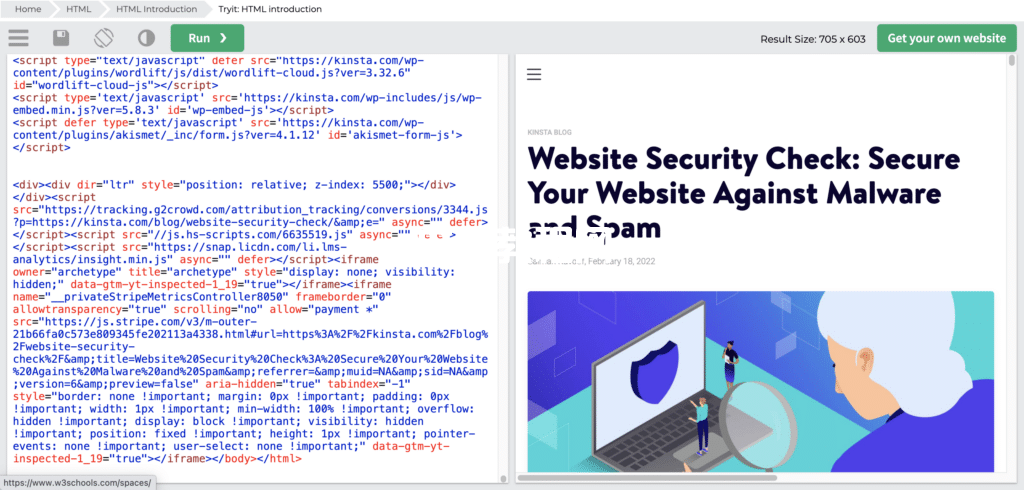 測試呈現(xiàn)的HTML