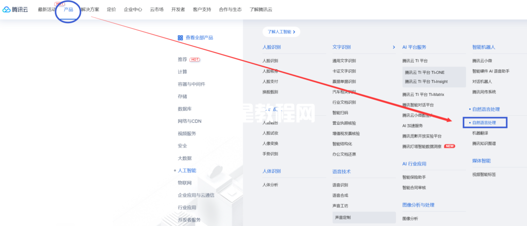 騰訊云產(chǎn)品目錄