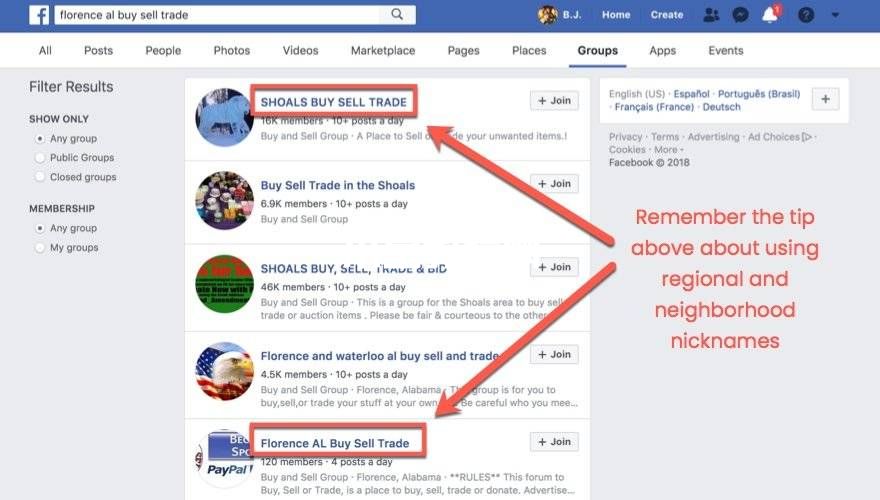 Facebook群組