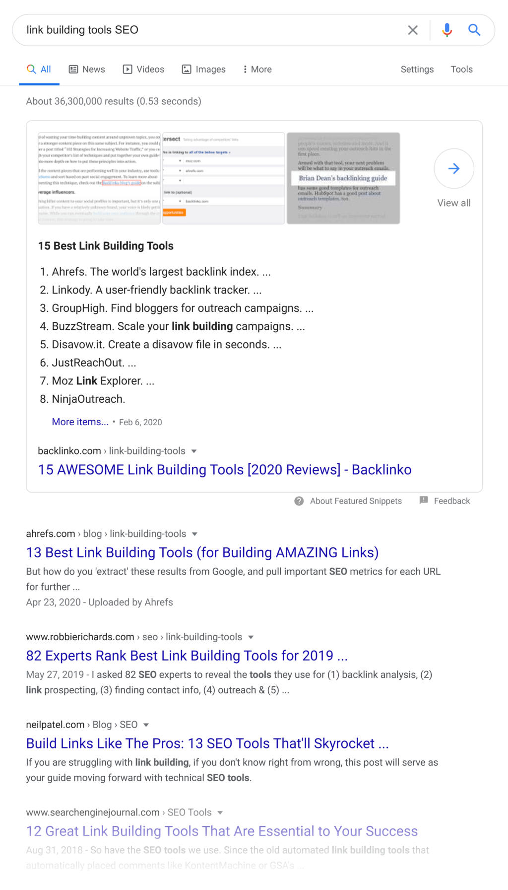 鏈接構(gòu)建工具seo serp