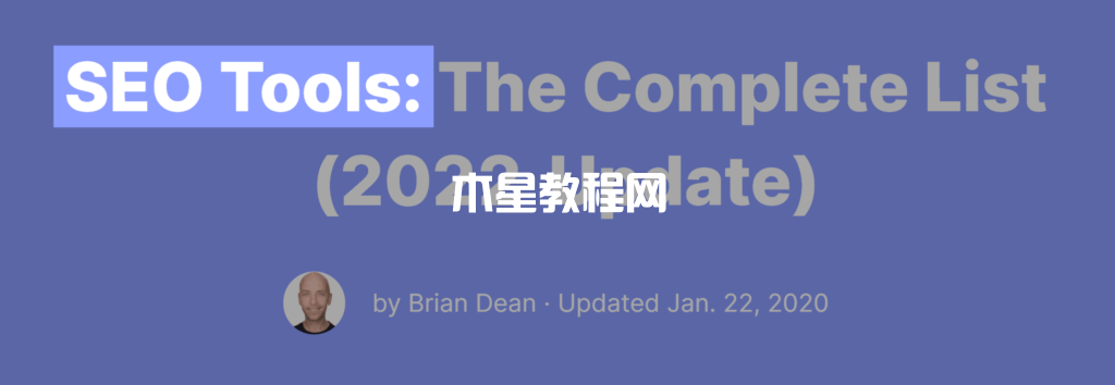 標題標記開頭的關鍵字