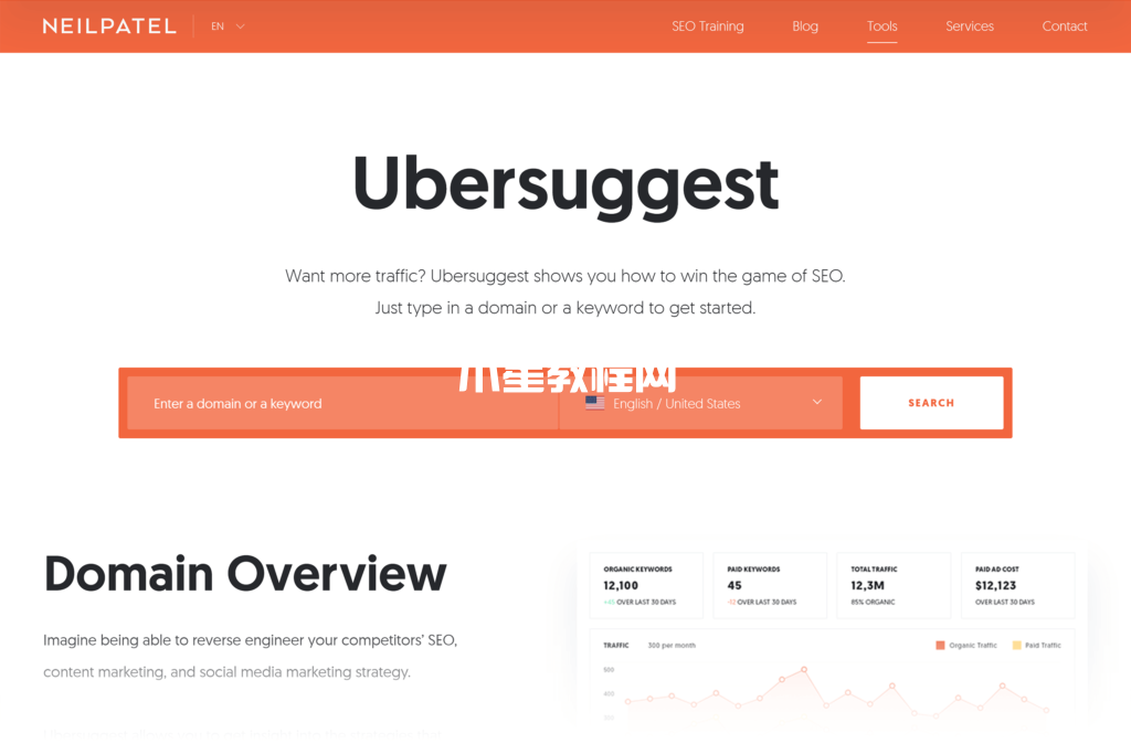 Ubersuggest網(wǎng)站