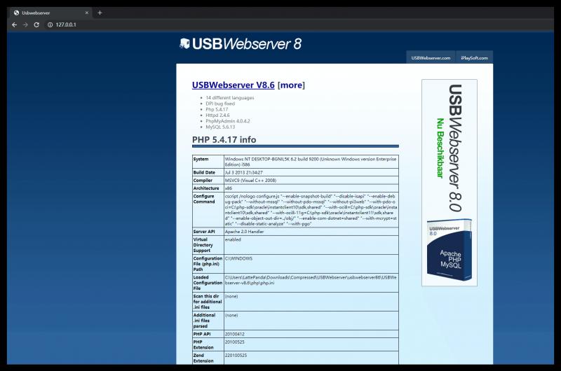 USBWebServer一款可以在U盤里搭建Web服務(wù)器軟件推薦