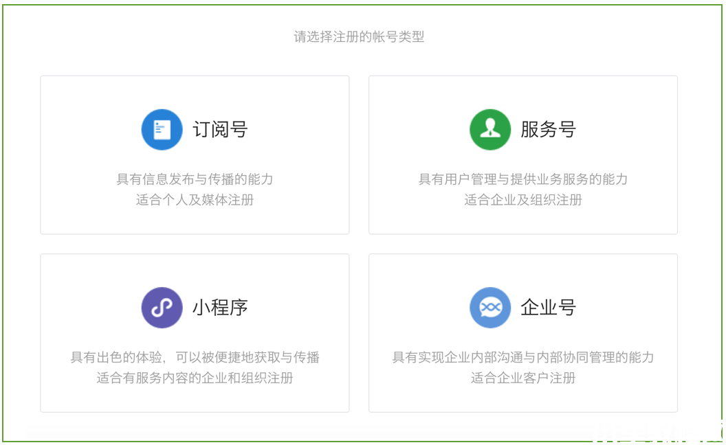 注冊微信小程序賬號