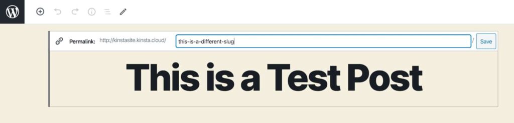 編輯WordPress slug