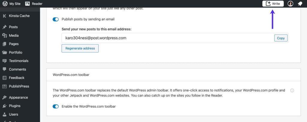 Jetpack WordPress.com工具欄