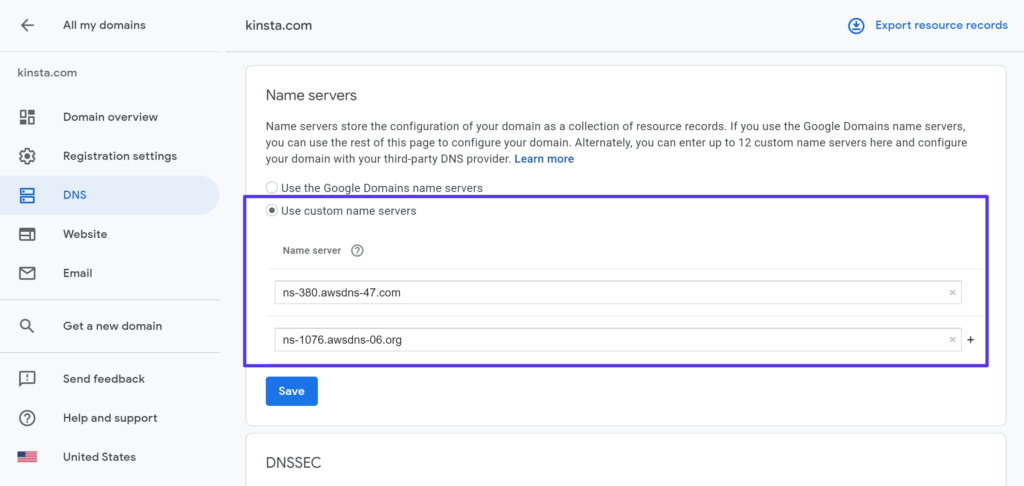 如何在Google Domains中使用您自己的域名服務(wù)器