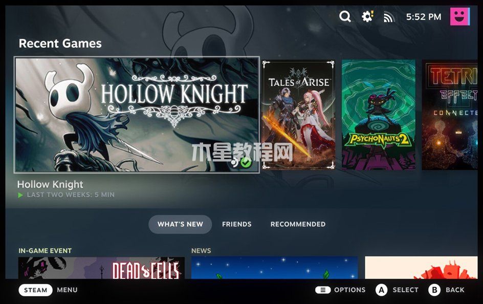 Steam全新“大屏幕模式”開(kāi)放測(cè)試，采用Steam Deck UI(圖1)