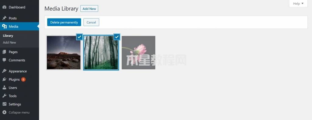 批量選擇媒體項(xiàng)目