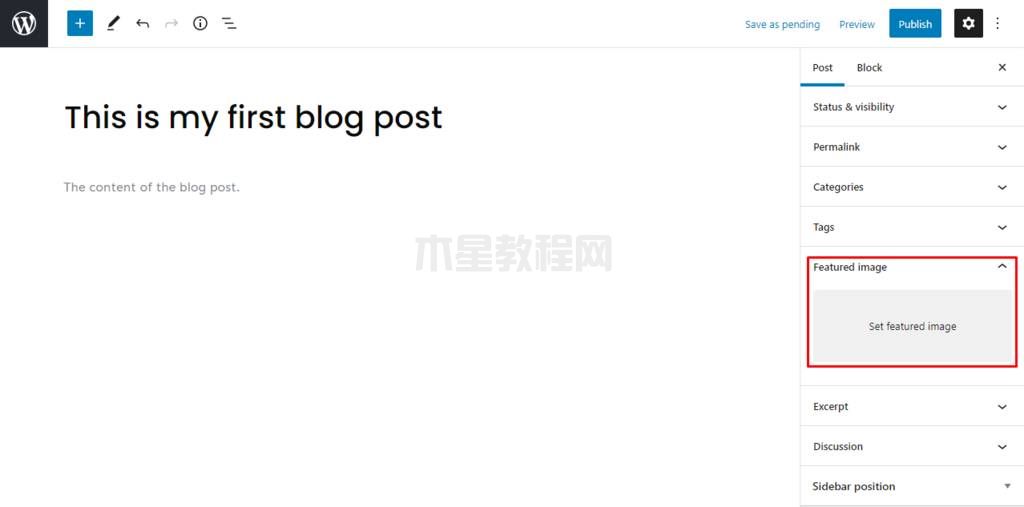 插入文章特色圖片