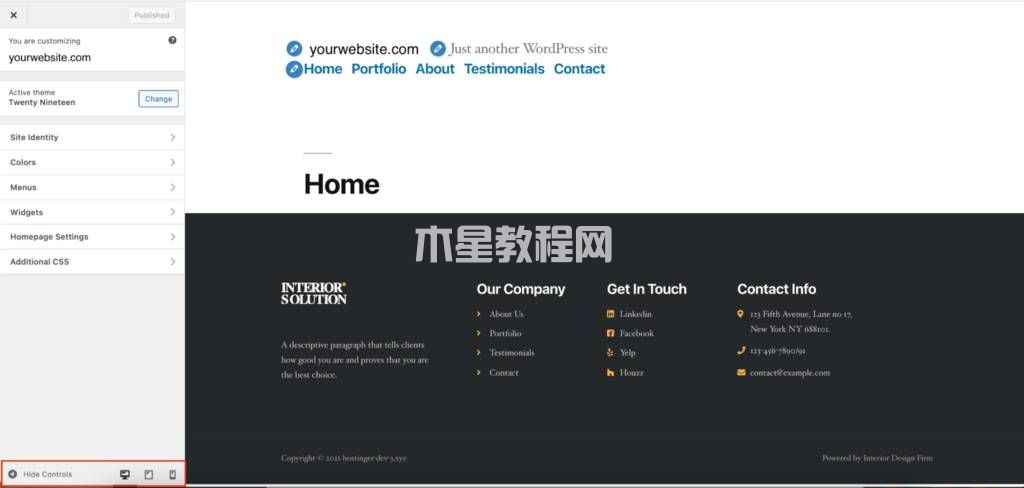 WordPress外觀預(yù)覽選項(xiàng)