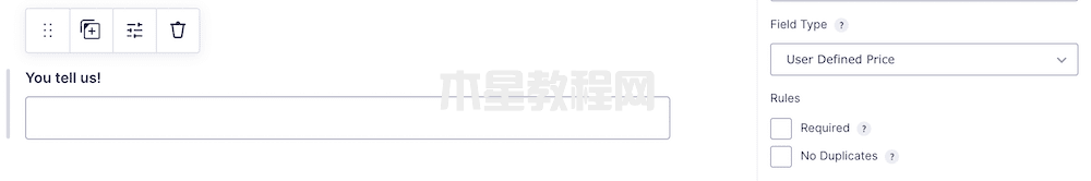 自定義價(jià)格字段