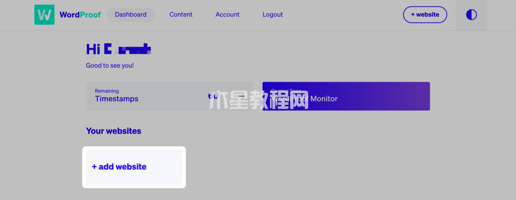 wordproof儀表盤