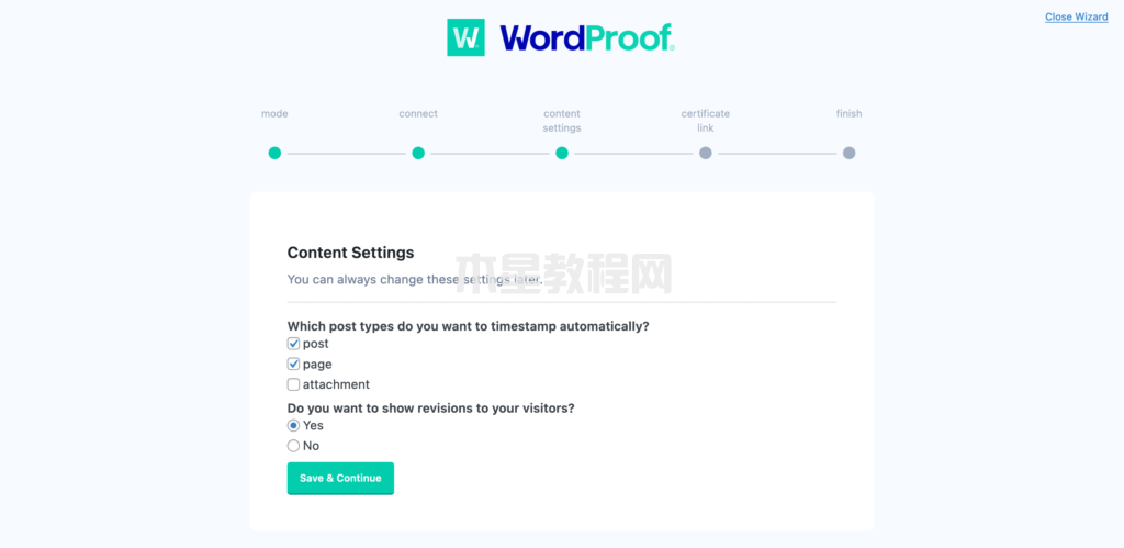 WordProof內(nèi)容設(shè)置