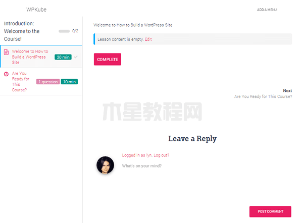 learnpress課程