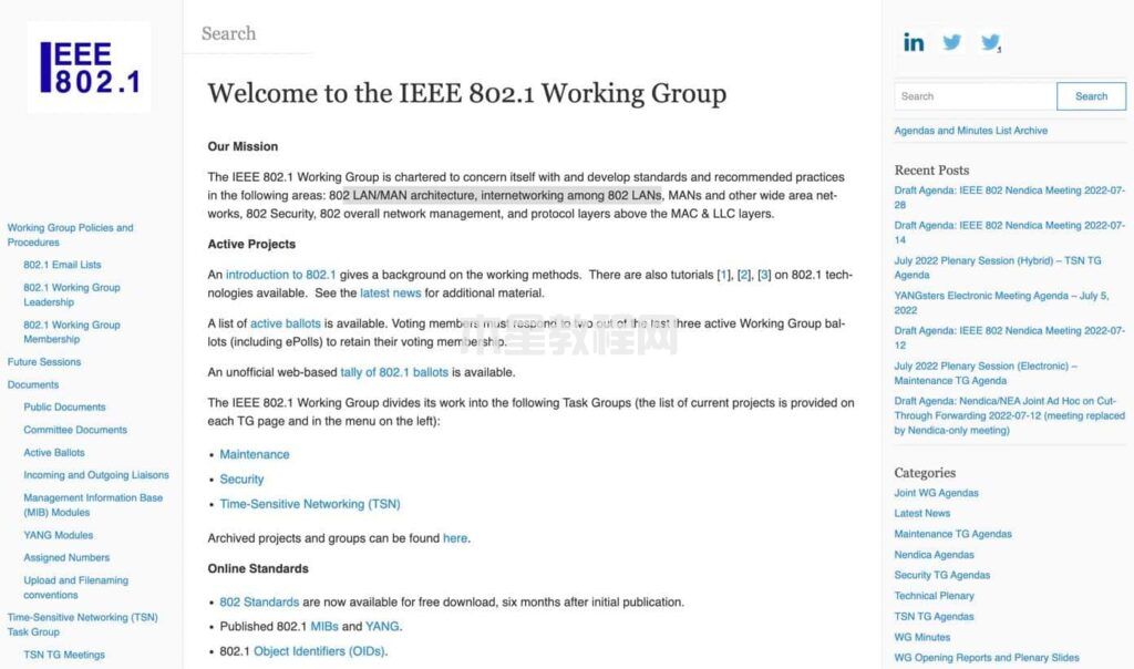 IEEE 802.1工作組維基