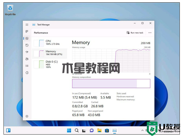 200M內(nèi)存就能用 Win11極限精簡版實測:C盤只需8GB空間(圖2) 200M內(nèi)存就能用 Win11極限精簡版實測:C盤只需8GB空間