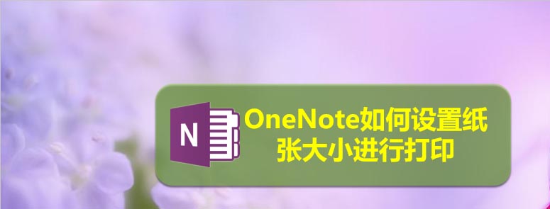 OneNote文件打印怎么設(shè)置紙張大小?(圖1)