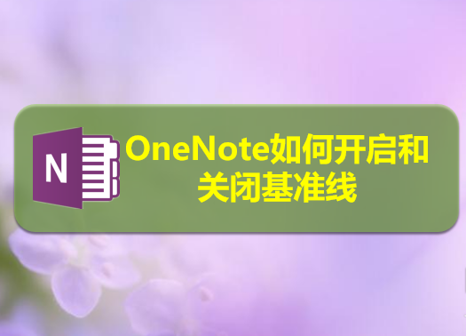 OneNote文件怎么顯示或隱藏基準(zhǔn)線?(圖1)