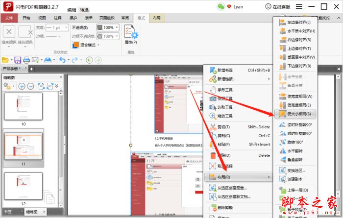 使用閃電PDF編輯器如何將PDF文檔中的圖片如何設(shè)置成同樣大小?(圖4)