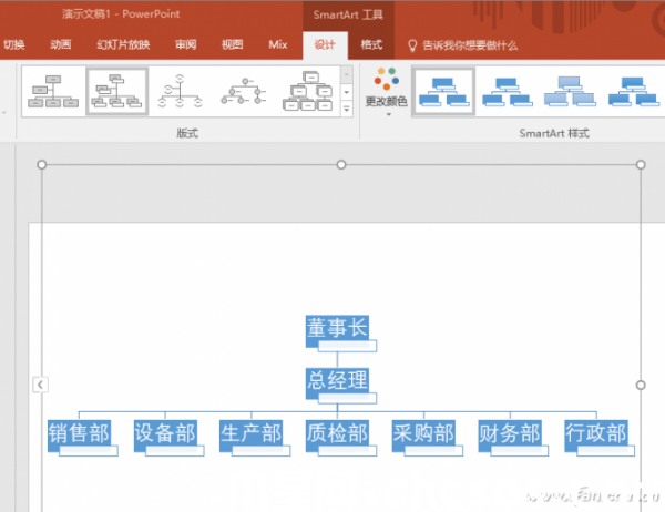 PowerPoint如何制作組織架構(gòu)圖